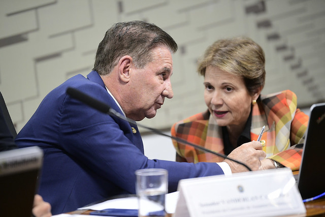 Senadores Vanderlan e Tereza, que assinaram emendas em favor da Sudeco
